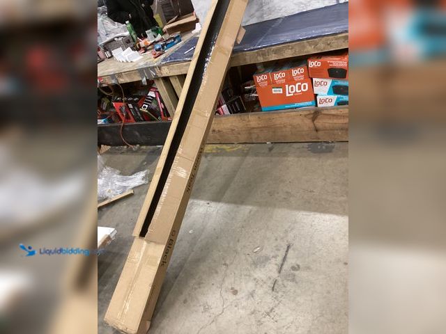 Lot 49-5486792 - 4 Piece 94.5'' x 7.9' Wood Wall Panels (Light Walnut) Item is unused