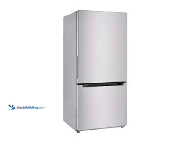 Lot 49-5476655 - Vissani 30 in. 18.7 cu. ft. Bottom Freezer Refrigerator in Stainless Steel, Garage Ready. Model # MD...