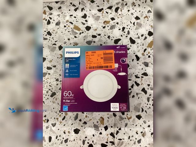 Lot 49-5414523 - philips LED 6 in. 60-Watt Equivalent Slim Canless Recessed Light 5CCT (1-Pack) Model # 580399 unused