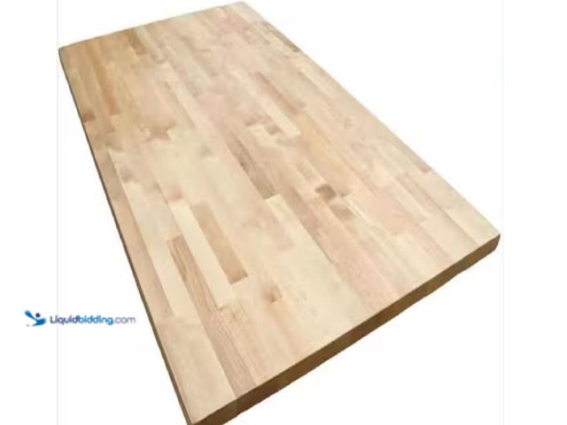 Lot 49-5555294 - Hampton Bay
4 ft. L x 25 in. D Unfinished Birch Butcher Block Countertop in With Standard Edge, Unu...