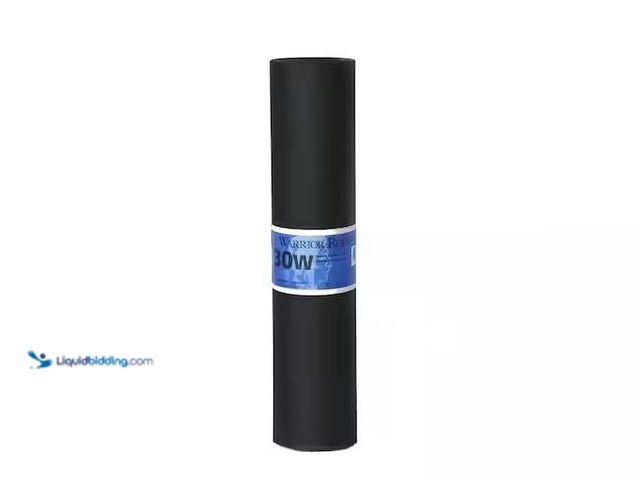 Lot 49-1572009 - Warrior Roofing #30 216 sq. ft. Felt Roof Deck Protection Model # D414-0, Unused  Ref#HDPA0115