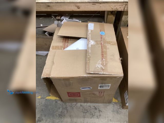 Lot 49-5461388 - Wall Mounted Oak Cabinet. Unused. Top drawer damaged.