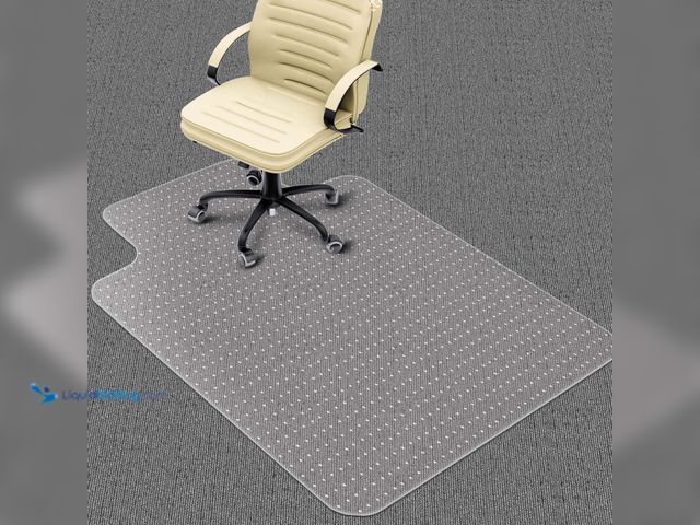 Lot 49-5483573 - Heavy Duty Office Chair Mat for Carpet Floors & Desk Mat for Carpeted Floors - Clear Floor Protector...