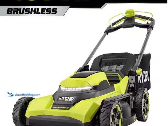 Lot 49-1579017 - RYOBI 40V HP Brushless 21 in. Cordless Battery Walk Behind Self-Propelled Lawn Mower (Tool Only) Mod...