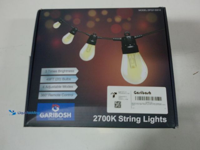 Lot 49-1555740 - Garibosh 50 Ft led outdoor string lights dimmerable edison shatterproof water proof patio lights out...