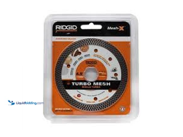 Lot 49-5485181 - RIDGID 7 in. Turbo Mesh Rim Diamond Blade. Model # HD-CM70P. Unused