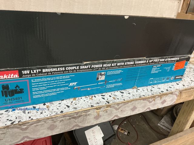 Lot 49-5485673 - Makita LXT 18V Lithium-Ion Brushless Cordless Couple Shaft Power Head Kit w/String Trimmer & 10 in. ...