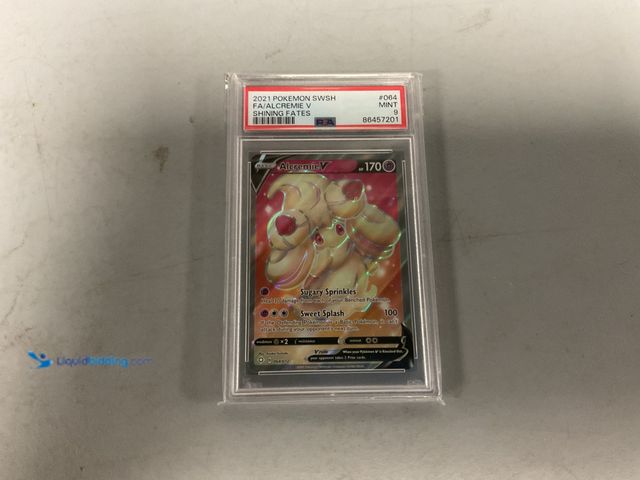 Lot 49-1811371 - COLLECTIBLE GRADED POKEMON CARD! 2021 ALCREAMIE V 064/072 PSA 9 MINT