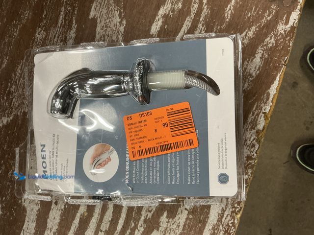 Lot 49-5572274 - MOEN Universal Kitchen Faucet Side Spray in Chrome. Model # 179108. unused