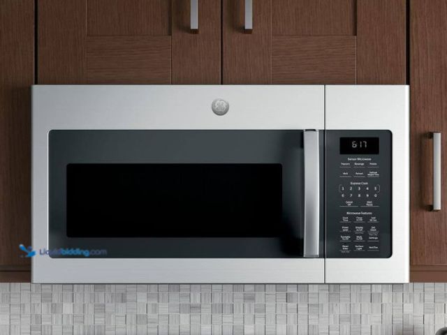 Lot 49-5508661 - GE
1.7 cu. ft. Over the Range Microwave with Sensor Cooking in Stainless Steel. Model # JVM6175SKSS...