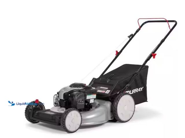 Lot 49-1631786 - Murray 21 in. 140 cc Briggs and Stratton Walk Behind Gas Push Lawn Mower with Height Adjustment and ...
