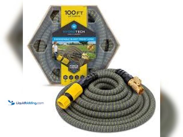 Lot 49-5407699 - Hydrotech 5/8 in. Dia x 100 ft. Expandable Garden Water Hose. Model # 8991. Unused