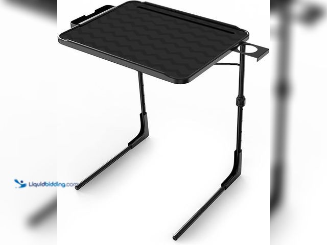 Lot 49-3482741 - II PRO TV Tray Table - Folding Table with Cup Holder and Tablet Slot- Couch Desk for Working from Ho...