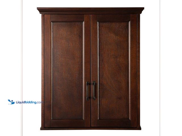 Lot 49-5416128 - Home Decorators Collection Ashburn 24 in. W x 8 in. D x 27 in. H Bathroom Storage Wall Cabinet in Ma...