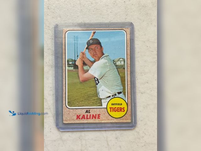Lot 49-1505278 - COLLECTIBLE 1968 TOPPS AL KALINE DETROIT TIGERS #240 BASEBALL CARD #COINS1211