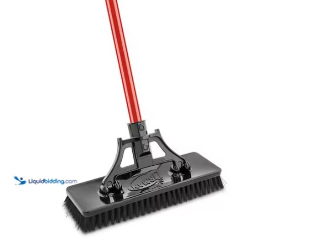 Lot 49-1547763 - (2)Libman 13.5 in. High Power Extra-Large Heavy-Duty Floor Scrub Brush with Swiveling Head and Steel...