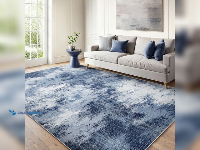 Lot 49-5556980 - 6x9 Area Rugs for Living Room, Modern Abstract Washable Rug with Non-Slip Backing & Low Pile Indoor ...