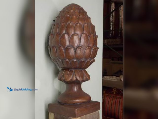 Lot 49-1550420 - House Parts Large Artichoke Finial, 22" H, Brown, Model # 5561-1-1-01-02-19, Unused.   Ref#AHDPA1023