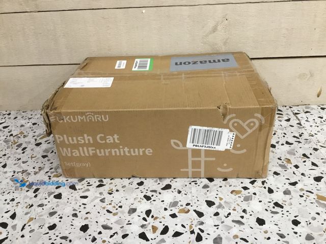 Lot 49-5408095 - Cat Wall Shelves, Stable & Safe 4 in 1 Cat Furniture Set, Wooden Climbing Wall. Used