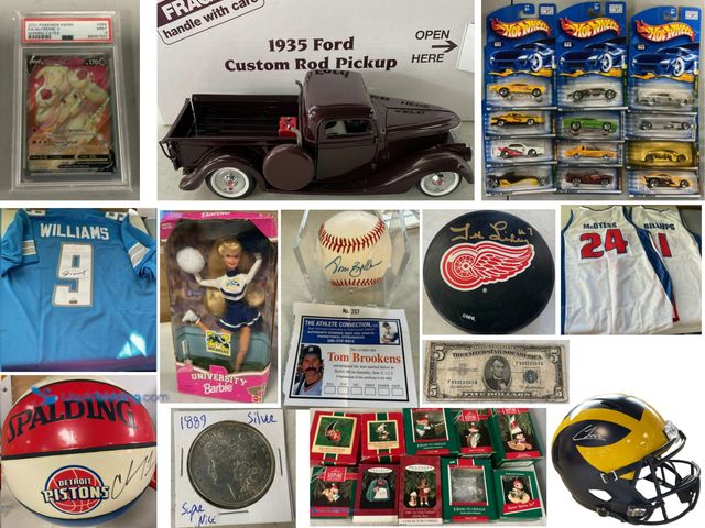 FLINT: Coin, Sports Memorabilia, Toys & Collectables Auction!