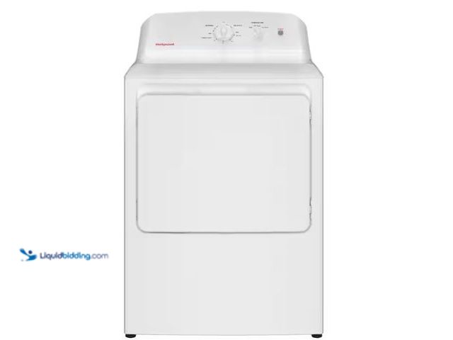 Lot 49-1566793 - Hotpoint 6.2 cu. ft. vented Electric Dryer in White with Auto Dry, Model # HTX26EASWWW, unused, Unab...