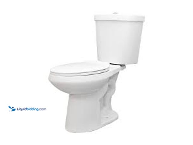 Lot 49-5461114 - Glacier Bay 12 inch Rough In Two-Piece 1.1 GPF/1.6 GPF Dual Flush Elongated Toilet in White Seat Inc...
