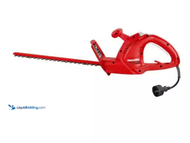 Lot 49-3614673 - Homelite 17 in. 2.7 Amp Electric Hedge Trimmer, Model # UT44110B, Slightly used, Powers on.   Ref#BI...