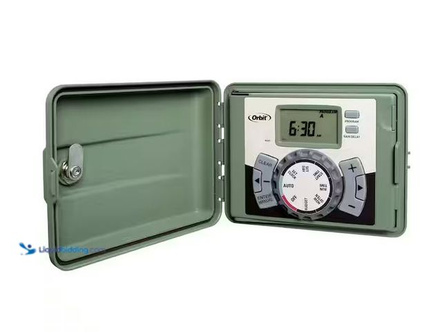 Lot 49-1576472 - Orbit 4-Station Easy-Set Logic Indoor/Outdoor Irrigation Controller Model # 57894, Unused, Has Attac...