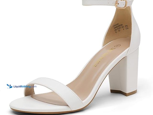 Lot 49-5463616 - DREAM PAIRS Women's Chunk Low Heel Pump Sandals (size 9) Unused