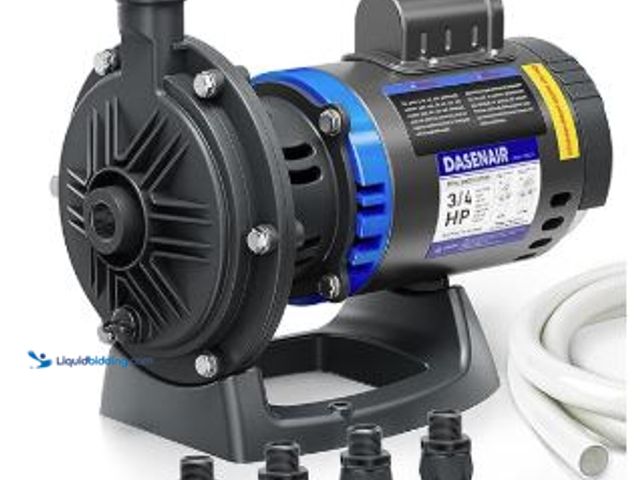 Lot 49-5436154 - Booster Pump,3/4 HP Pure Copper Motor with Dual Voltage(115V or 230V),IPX4 Waterproof Compatible for...