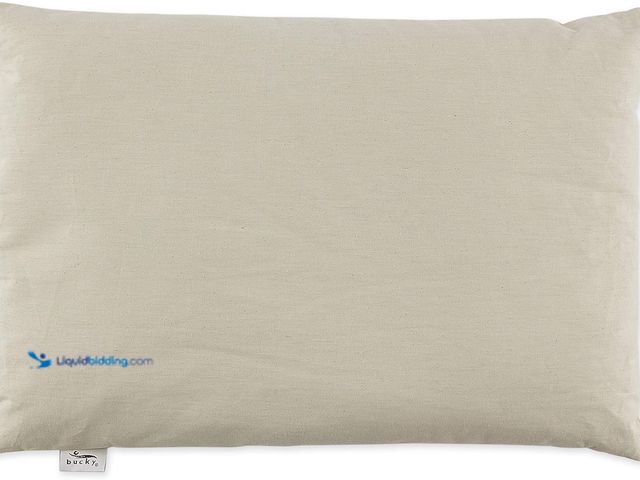 Lot 49-5453117 - Bucky 100% Buckwheat Filled Pillow Collection, Standard, 23x16", Natural Twill. [Model:B00KYVF48S] U...