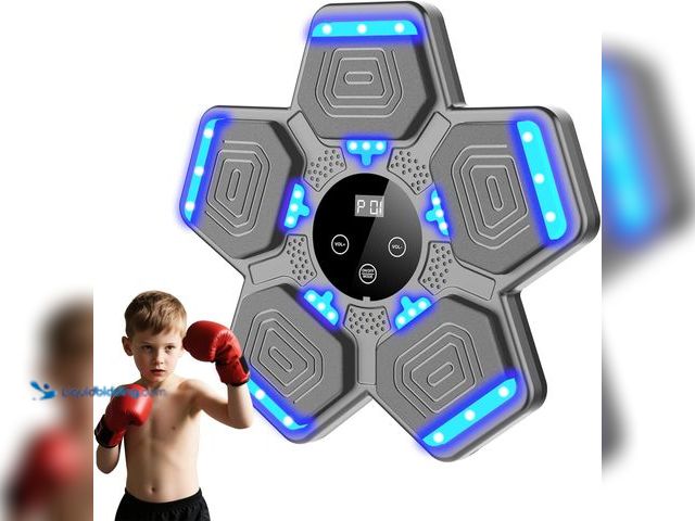 Lot 49-5413691 - 2025 Music Boxing Machine for Adults and Kids, Smart Bluetooth Boxing Training Equipment with Gloves...