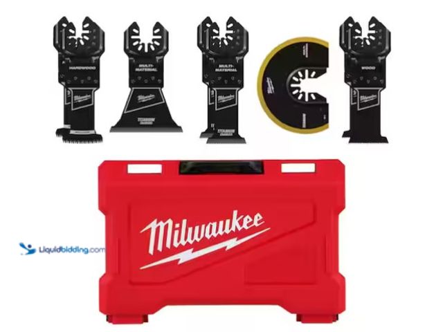 Lot 49-3431818 - Milwaukee Oscillating Multi-Tool Blade Kit (8-Piece), Model # 49-10-9212, Unused  Ref#AHDSB0205