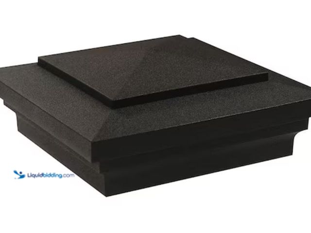 Lot 49-1623776 - Lot of (6) Veranda 4 in. x 4 in. Black Craftsman Post Cap, Model # 73019418, Unused.  Ref#PA0709