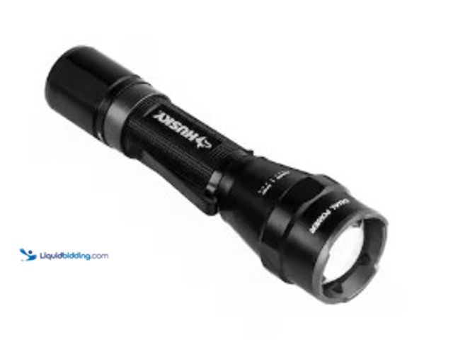 Lot 49-2025202 - Lot of (2) Husky 1800 Lumens Dual Power LED Rechargeable Tactical Focusing Flashlight, Model # PVL-F...