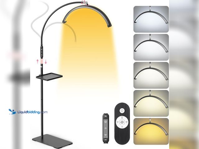 Lot 49-5554481 - LIONVISON Half Moon Lash Light: 6500K LED Lamp Ring Light with Tray | 360° Flexible Gooseneck Durabl...