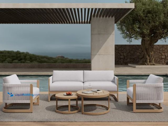 Lot 49-1516674 - BOX 2 of 2 of the OTTA Outdoor Venice 5-piece Outdoor Patio Seating Set, unused. Box 2 of 2, box 1 s...