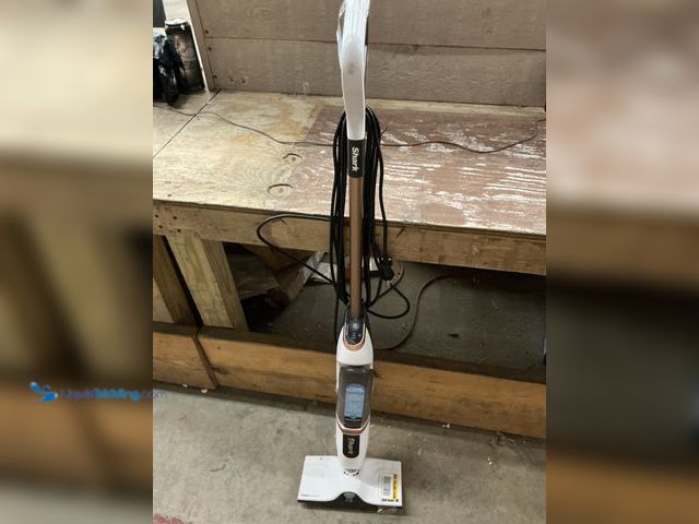 Lot 49-3563879 - Shark SteamSpot Corded Steam Mop with Steam Blaster for Hard Floors in White with XL Removable Tank,...
