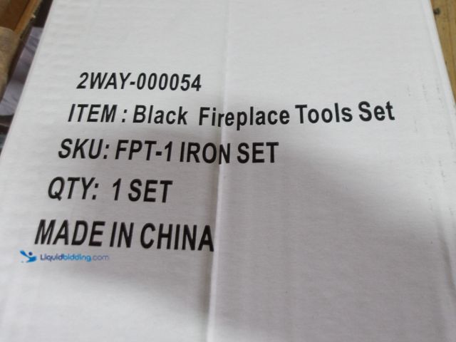 Lot 49-1513275 - 2WAYZ FLAMELY 5-Piece Fireplace Tools Set - Includes Fire Poker, Shovel, Brush, Tongs, Stand - Heavy...