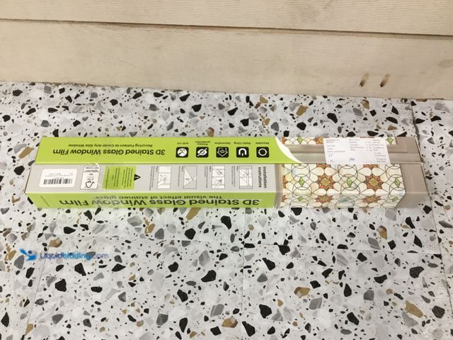 Lot 49-5408210 - 3D Stained Glass Window Film. Item is New 2pk