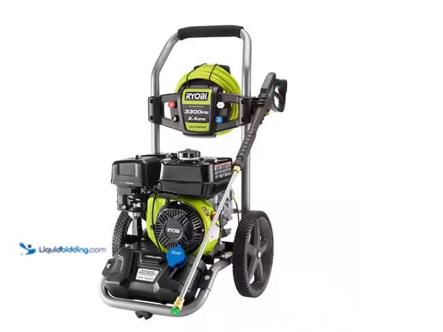 Lot 49-1628006 - RYOBI 3300 PSI 2.4 GPM Cold Water Gas Pressure Washer with 212cc Engine, Model # RY80589, Slightly u...