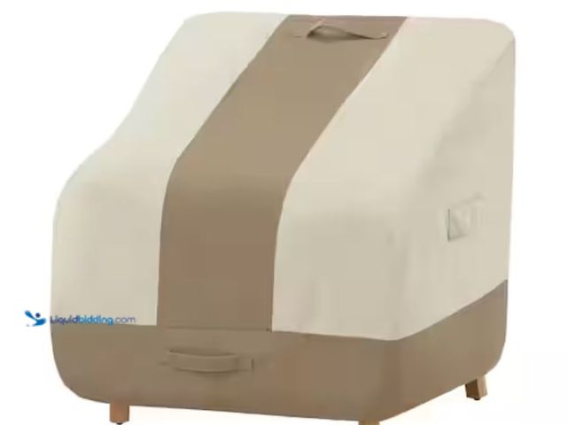 Lot 49-2001072 - Hampton Bay High Back Outdoor Patio Chair Cover, Model # 517938-C, Unused.   Ref#SB0601