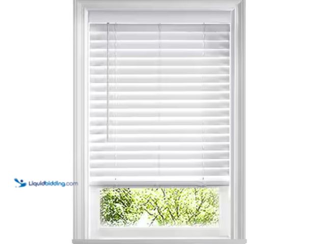 Lot 49-3433296 - Lot of (2) different sizes - Home Decorators Collection White Cordless Faux Wood Blinds for Windows ...