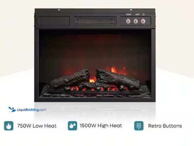 Lot 49-3538833 - Bestier 70.87 in. Freestanding LED Fireplace. Fireplace insert only. New