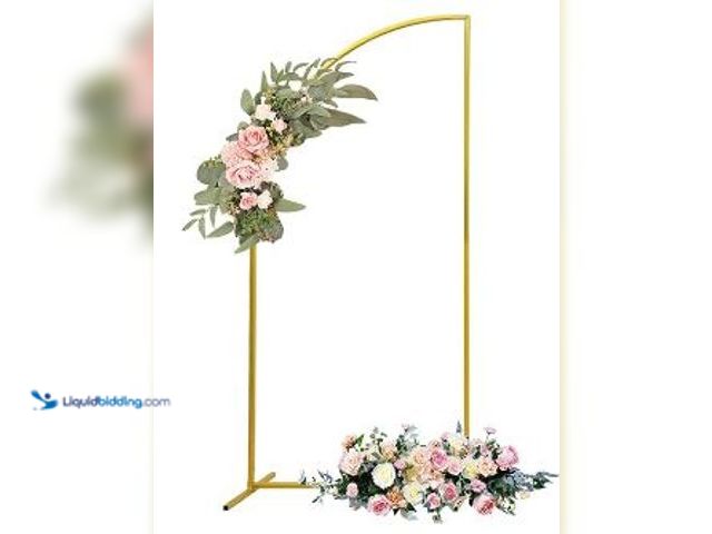 Lot 49-1513978 - Linda's Memory Wedding Arch Backdrop Stand Fitting Balloon Arch Stand Frame Photo Arch Backdrop Stan...