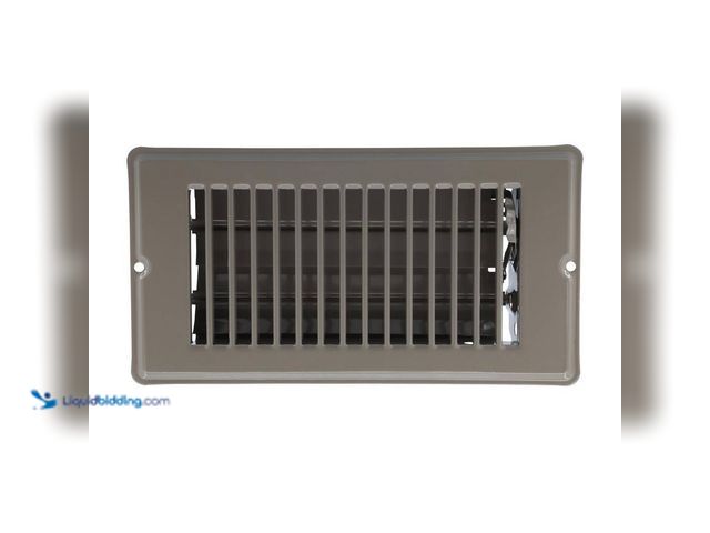 Lot 49-3566001 - QTY 5 - DANCO
7-3/4 in. x 4 in. Steel Floor Register with 7/8 in. Drop in Brown. Model # 61799. Unu...