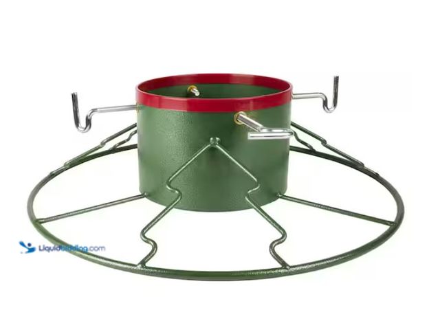 Lot 49-1541773 - Yard Butler Santa's Last Stand Christmas Tree Stand, Steel, for 6 ft. to 11 ft. Trees, Model # ISLS-...