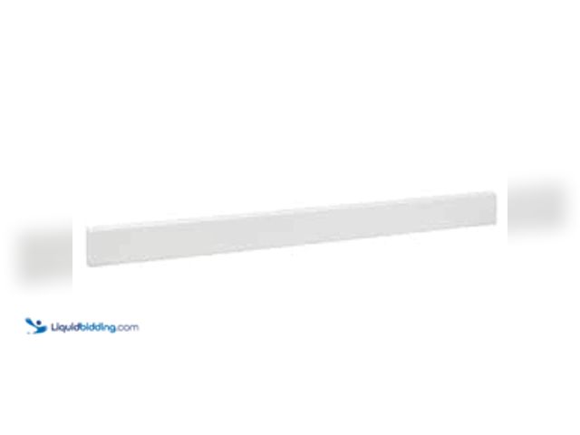 Lot 49-5415286 - Glacier Bay 43 in. W Cultured Marble Vanity Backsplash in White. Model # BSCP43-WH. Unused.