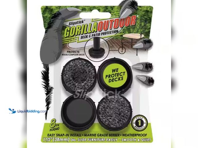 Lot 49-1547587 - Gorilla Floor Protection Gorilla Outdoor Wrought Iron Caps Berber, Model # H5040, Unused, 4 Packs of...