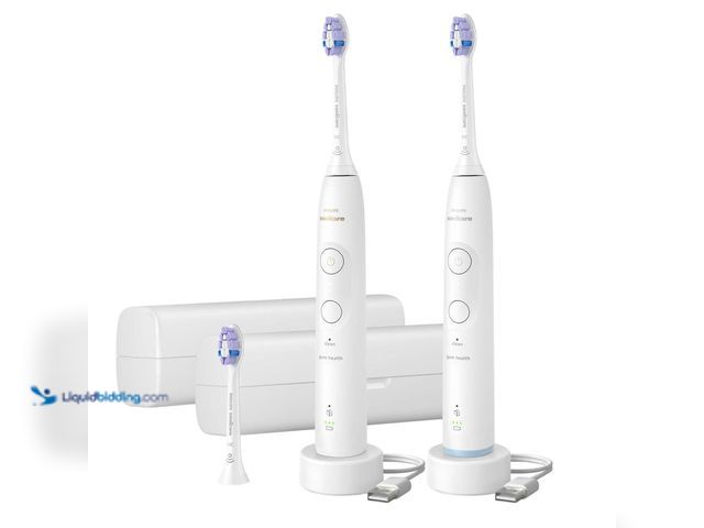 Lot 49-3617645 - Philips Sonicare Advanced Clean Rechargeable Electric Toothbrush, 2-pack - Unused , includes battery...